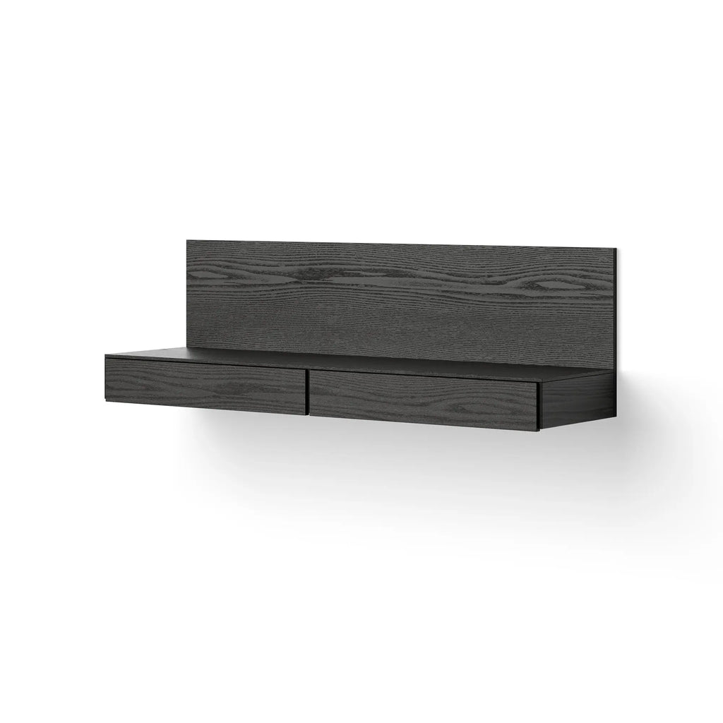 Tana Wall Mounted Entertainment Center with Open Shelf and Closed Cabinet