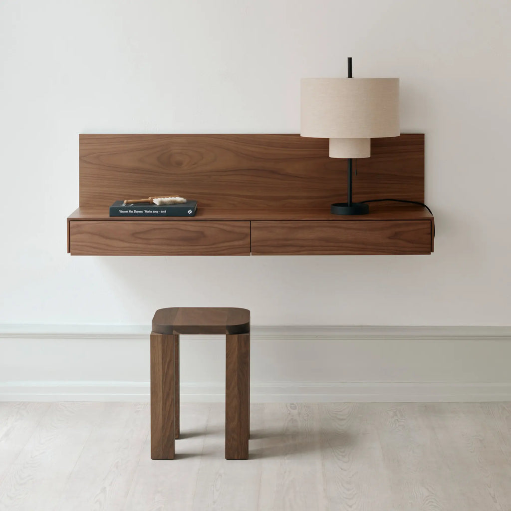 Modern Wall Mounted Media Storage Unit with Cable Management for Home Theater