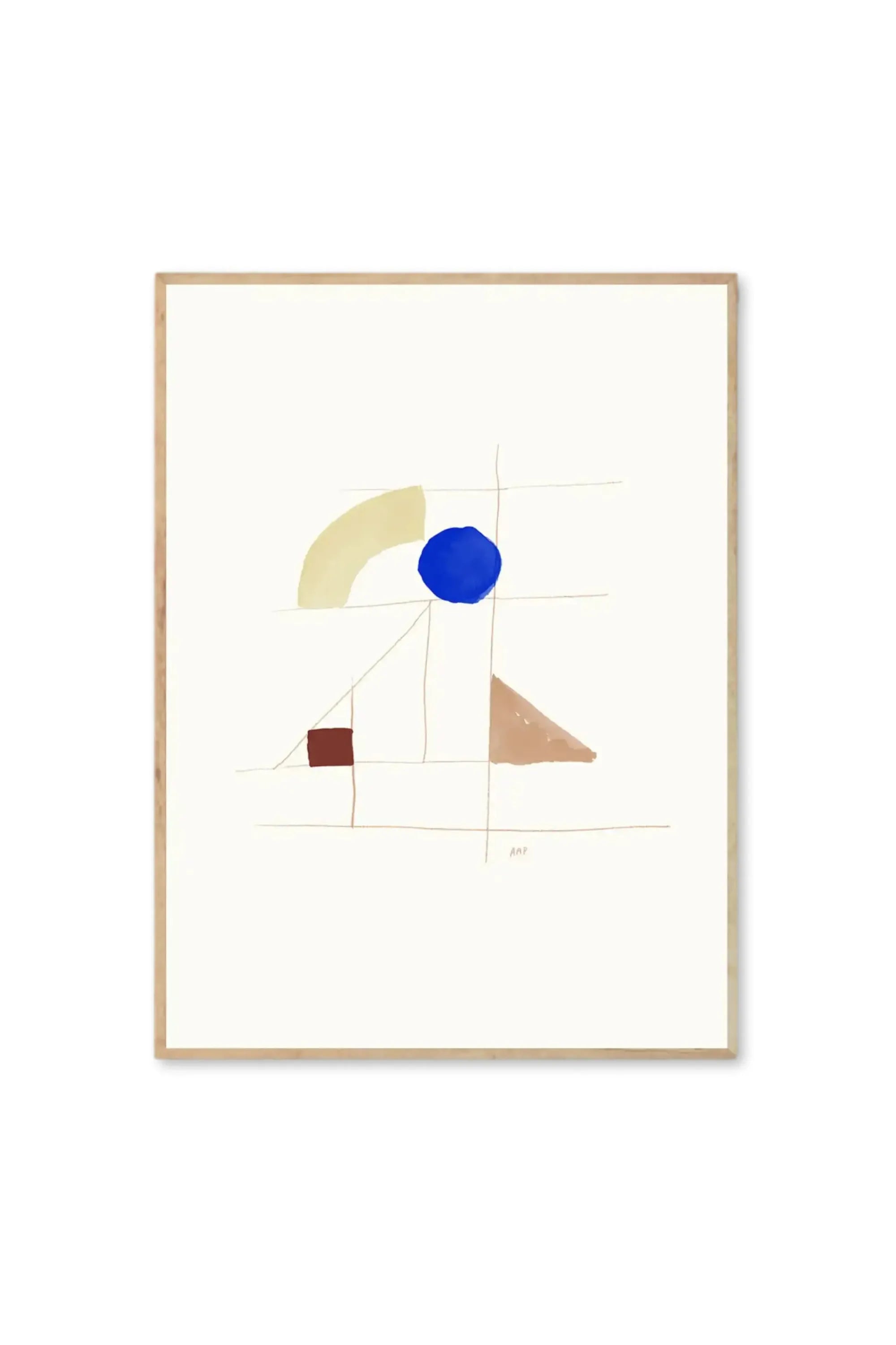 The Blue Dot - Art Print by The Poster Club - THAT COOL LIVING