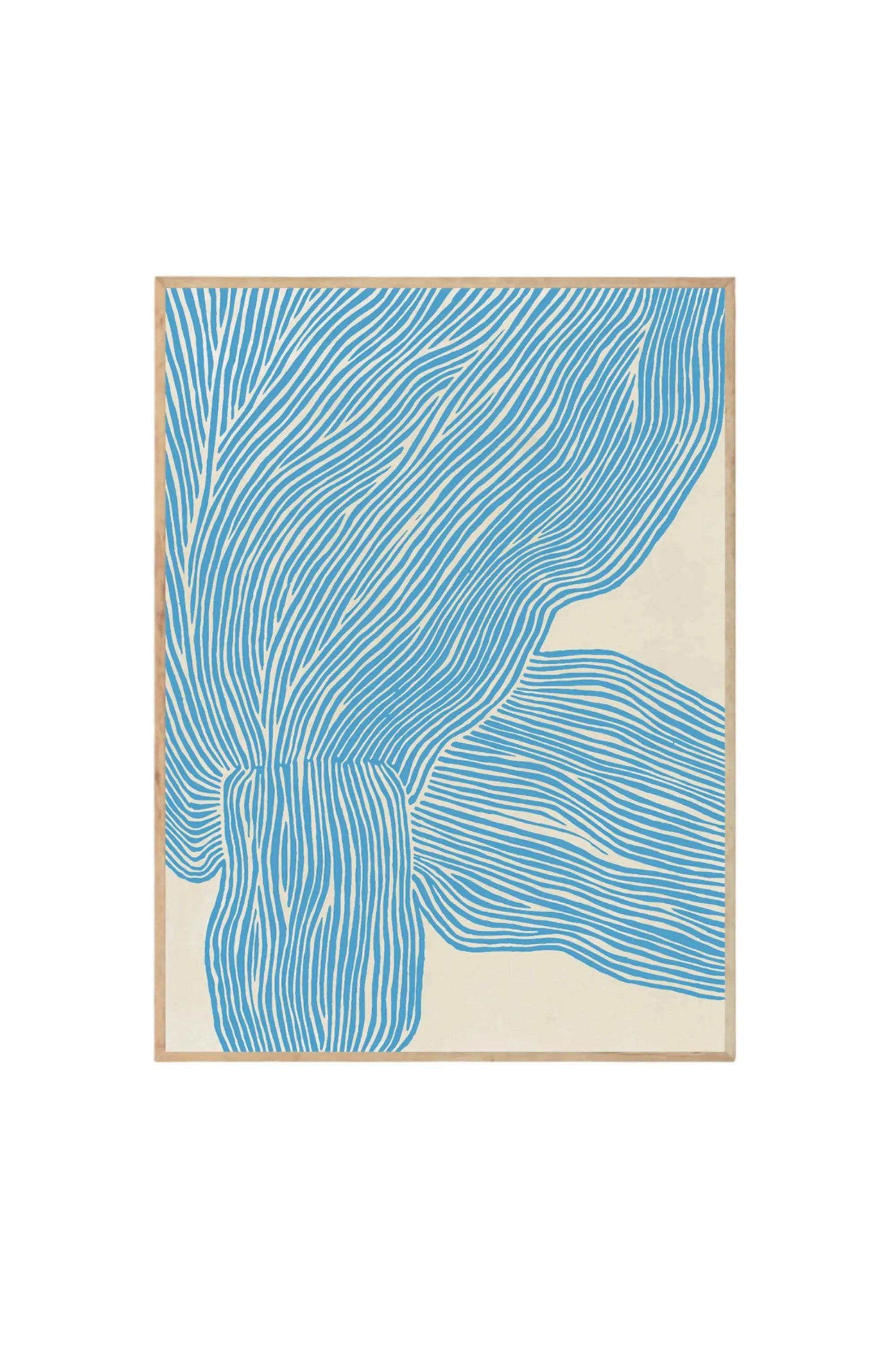 The Line – Blue - Art Print by The Poster Club - THAT COOL LIVING