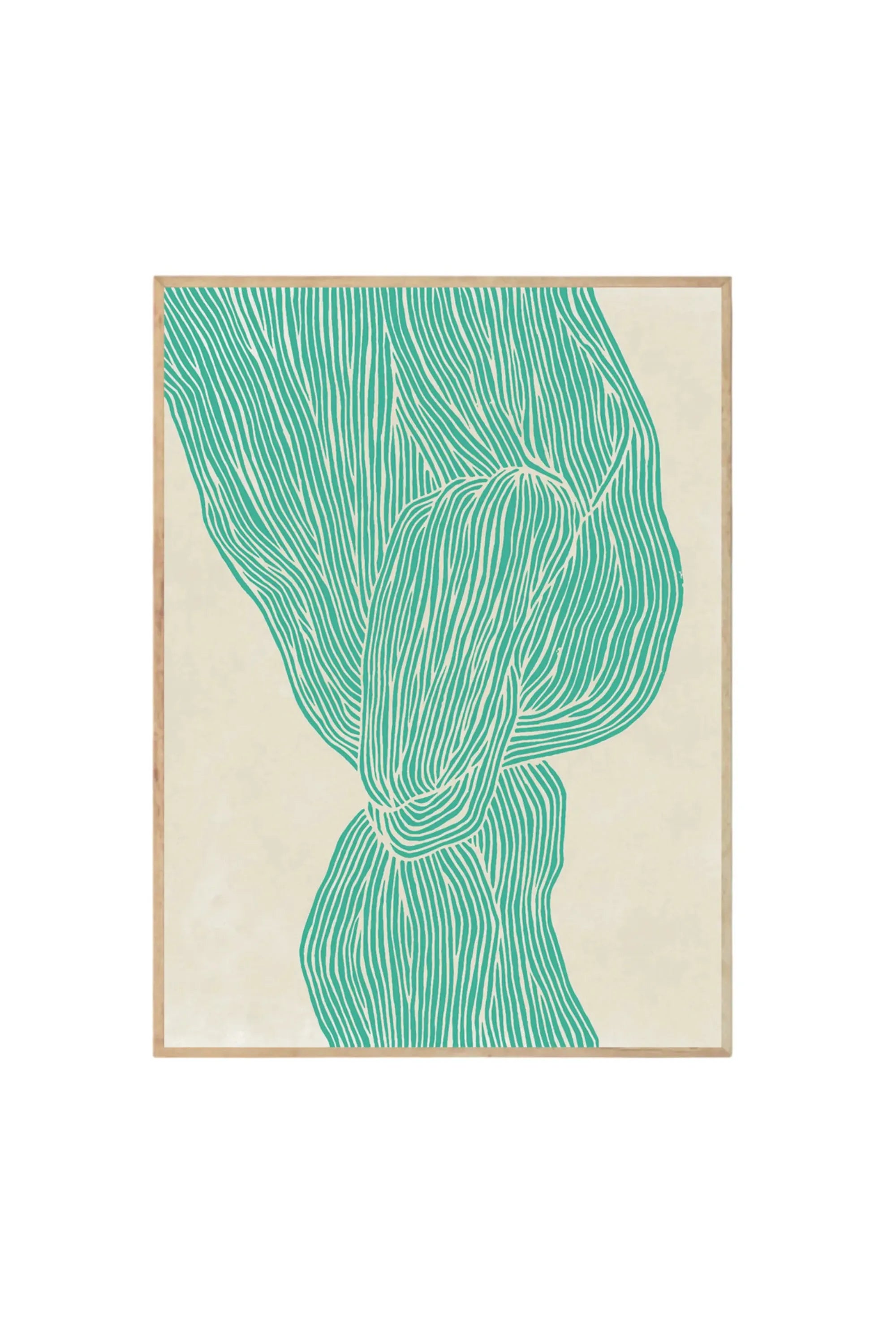 The Line – Green - Art Print by The Poster Club - THAT COOL LIVING