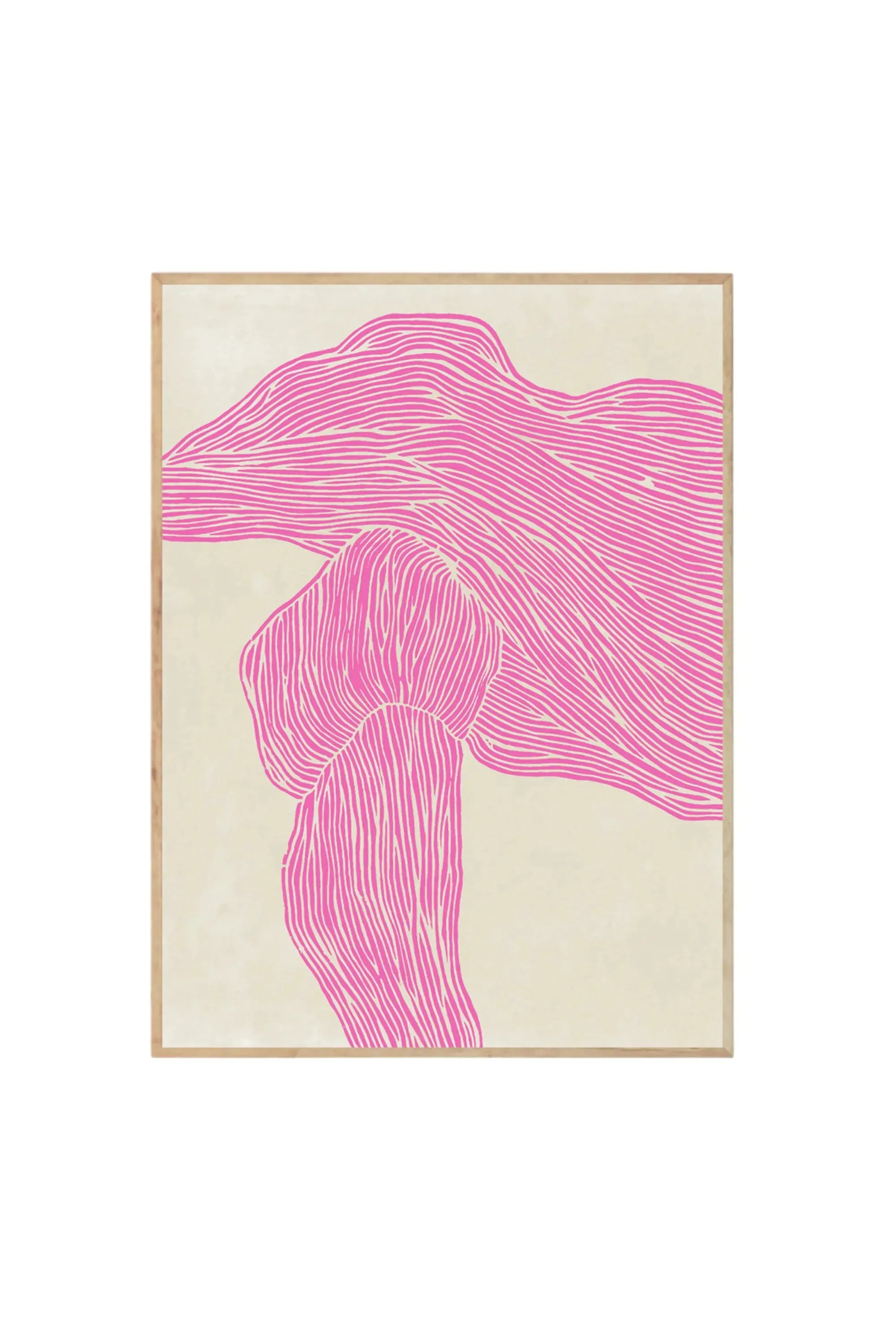 The Line – Pink - Art Print by The Poster Club - THAT COOL LIVING