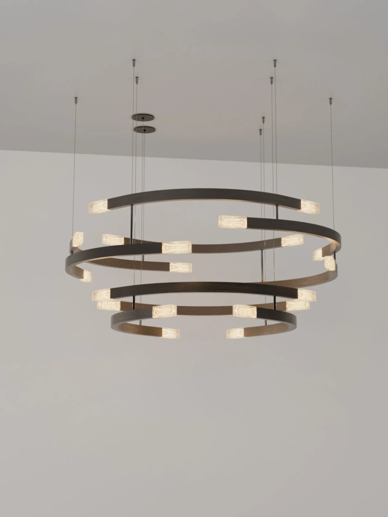 Trace Circular Halo Chandelier