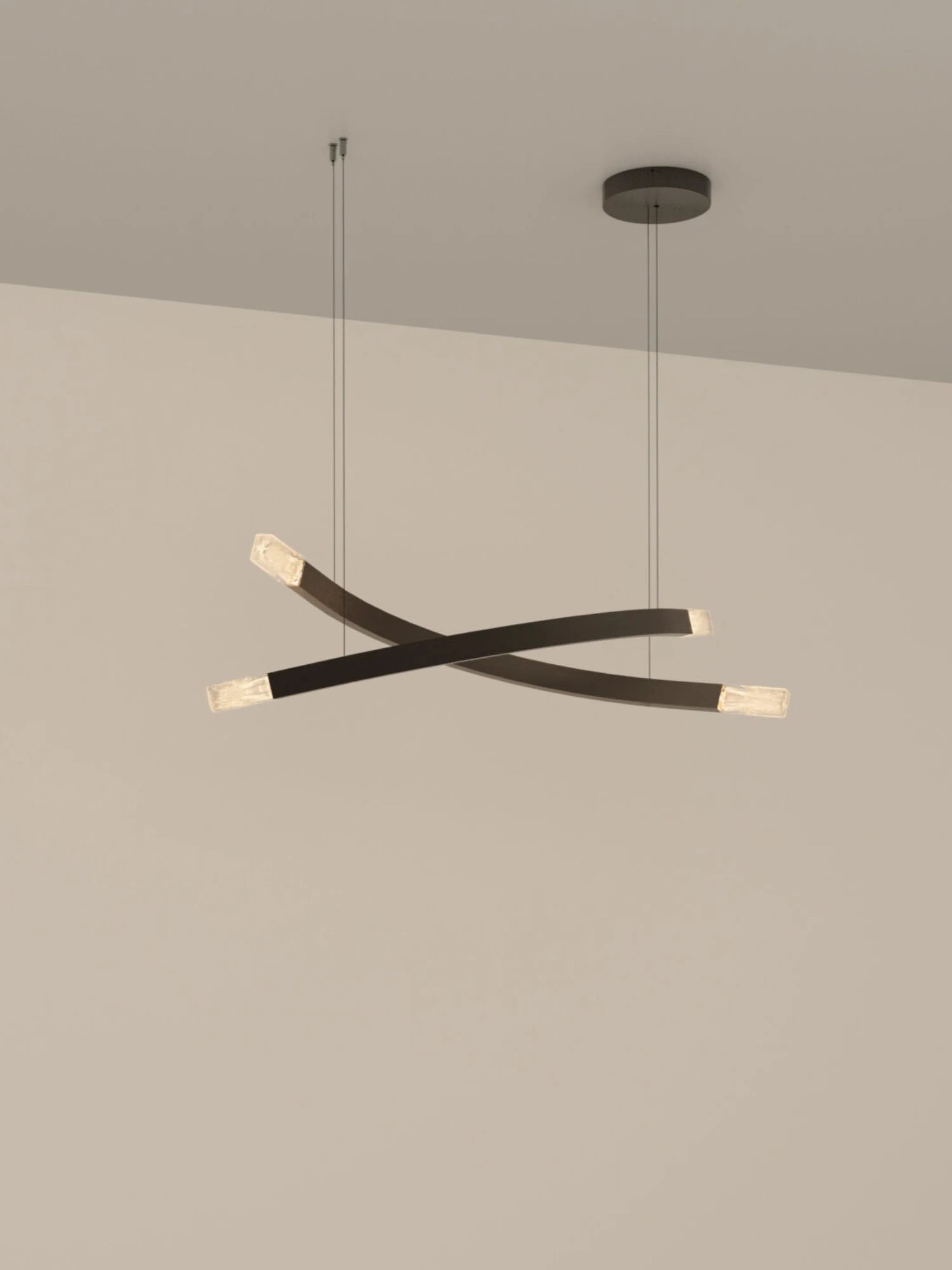 Trace Linear X Chandelier