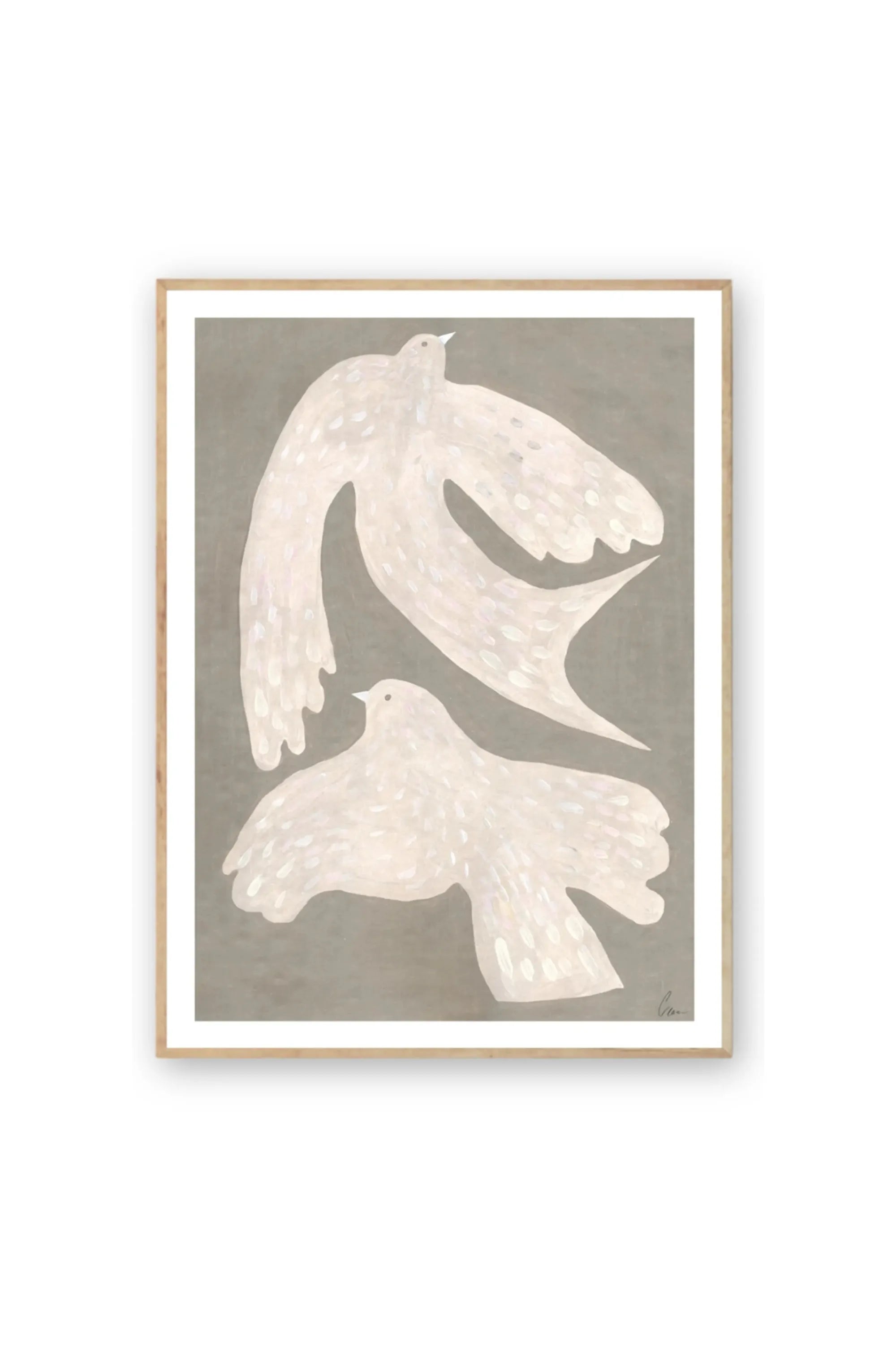 Two Birds - Art Print by The Poster Club - THAT COOL LIVING