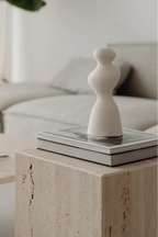 Coi Travertine Pillar adding elegance and charm to any space