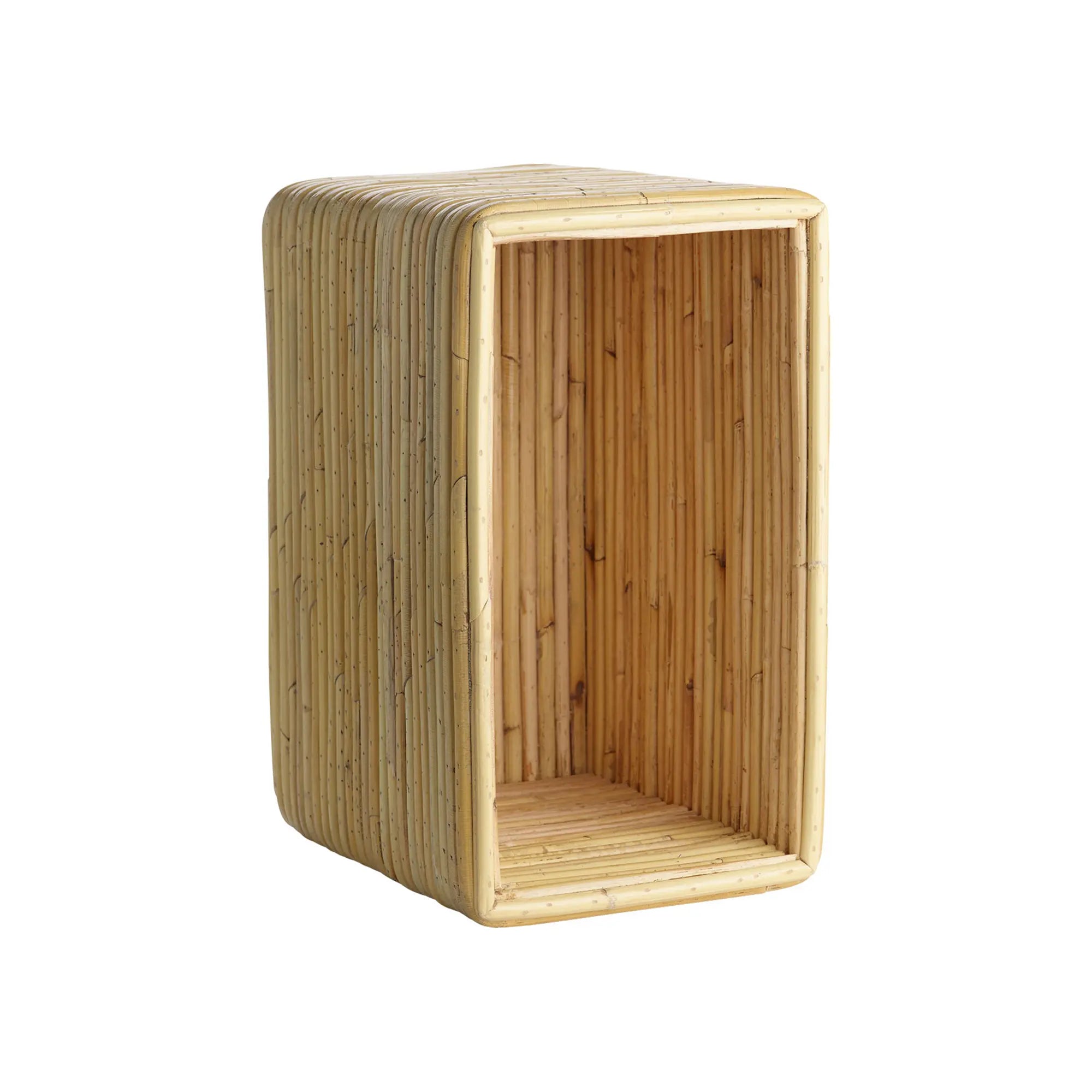 Viva Rattan Shelf with 4 levels and natural wicker material for home decor