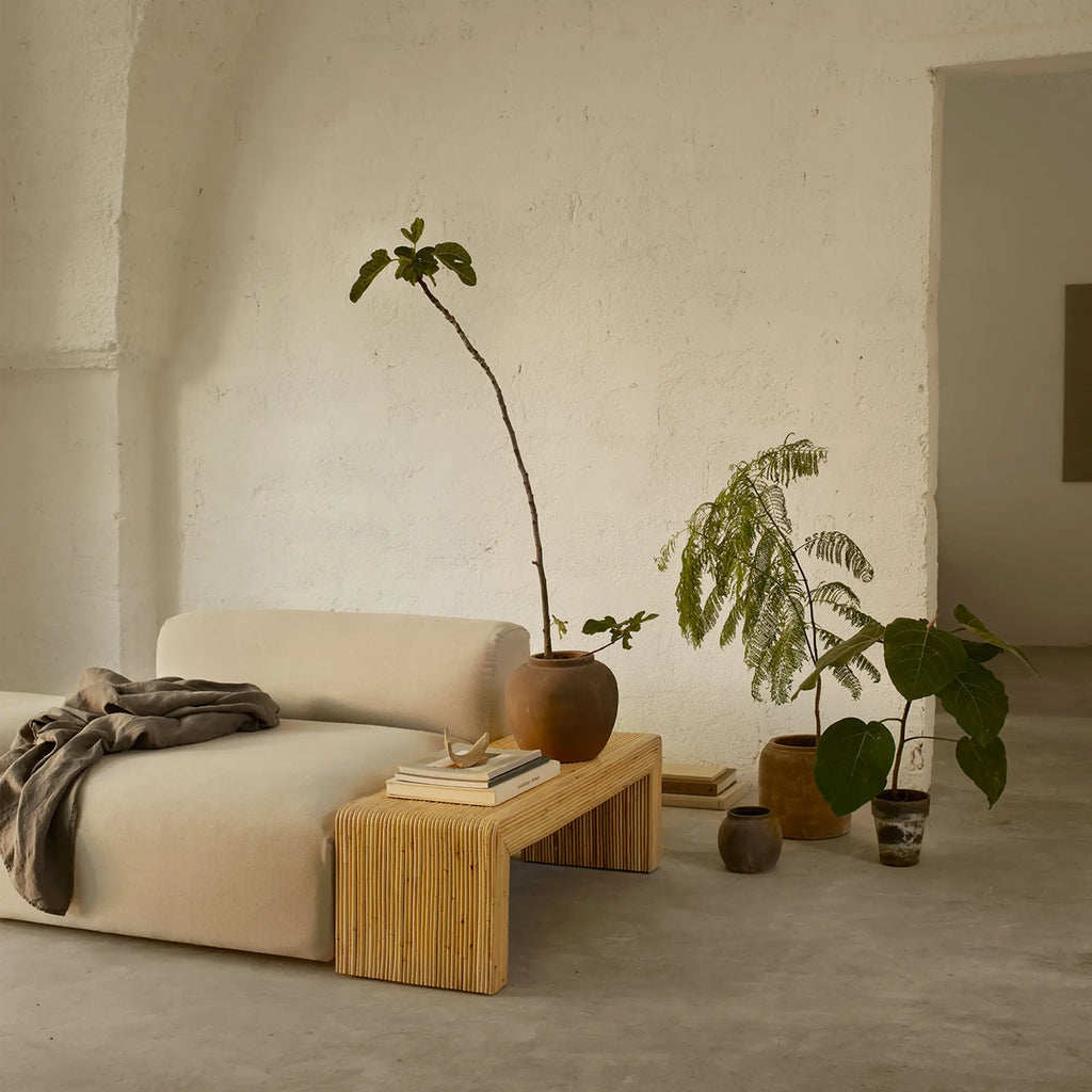 Handcrafted Viva Rattan Coffee Table with intricate woven design