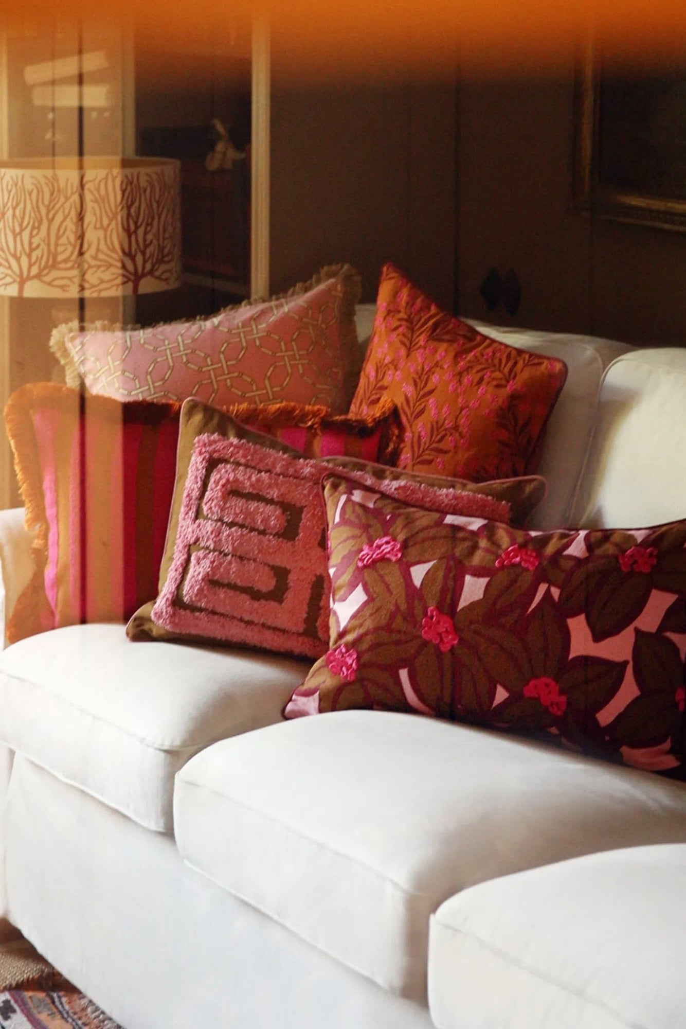 Cleo Cushion with a reversible design for added versatility and style