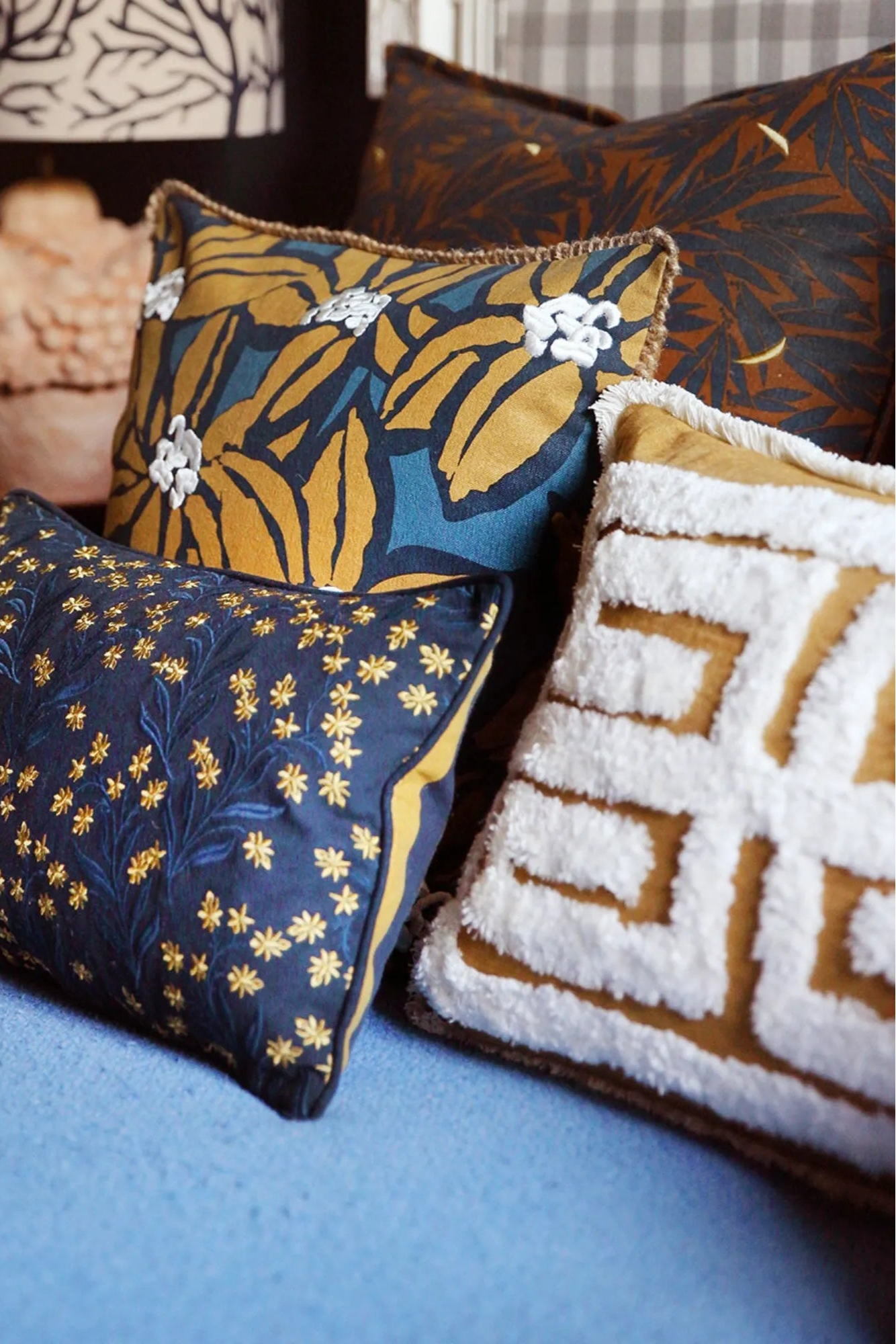 Cleo Cushion Cover - a stylish and durable linen cover featuring a vibrant abstract pattern, perfect for updating your home decor