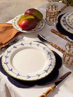 Banana Hand-Painted Dinner Plate - Set of 4