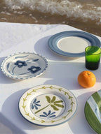 Bananeira Hand-Painted Dessert Plate - Set of 4