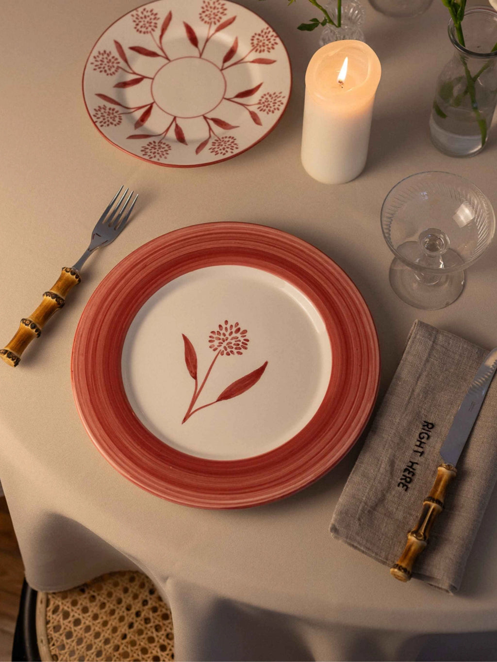 Cecilia Hand-Painted Dinner Plate - Set of 4