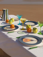 Classic Blue Hand-Painted Dinner Plate - Set of 4