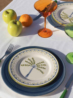 Coqueiro Hand-Painted Dessert Plate - Set of 4