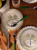 Coqueiro Hand-Painted Dessert Plate - Set of 4