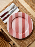 Stripes Hand-Painted Dinner Plate - Set of 4