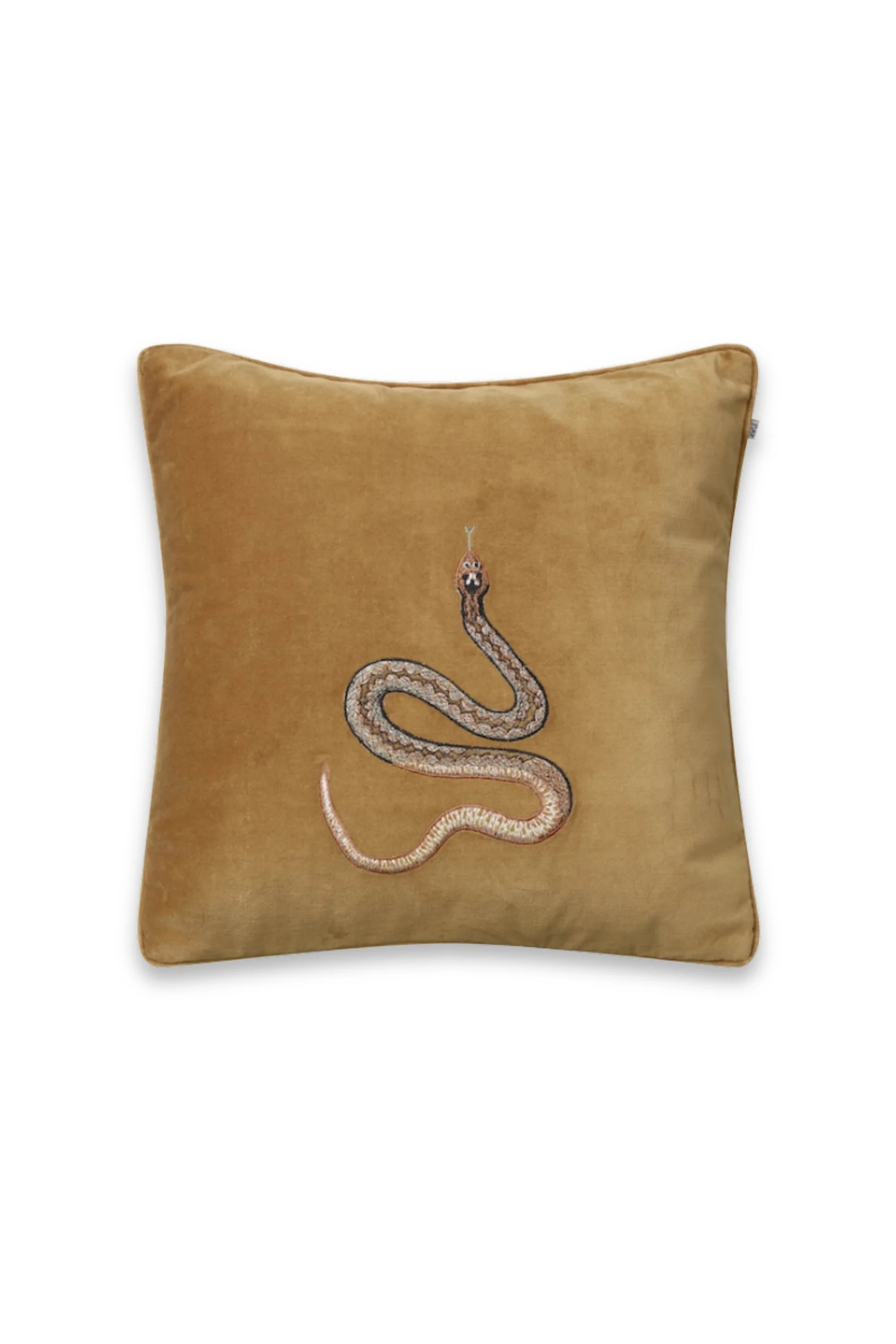 Cobra Velvet Throw Pillow