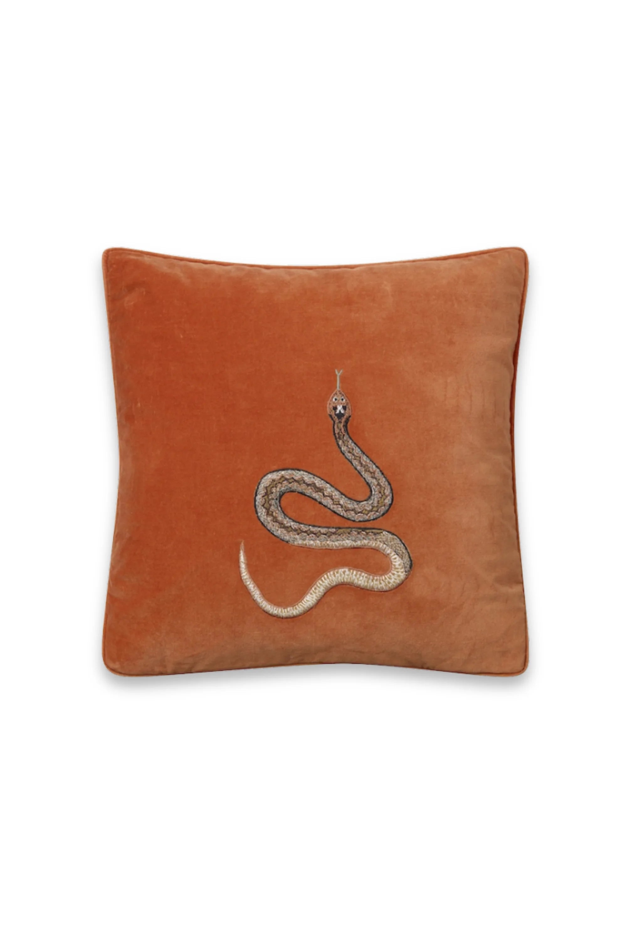 Cobra Velvet Throw Pillow