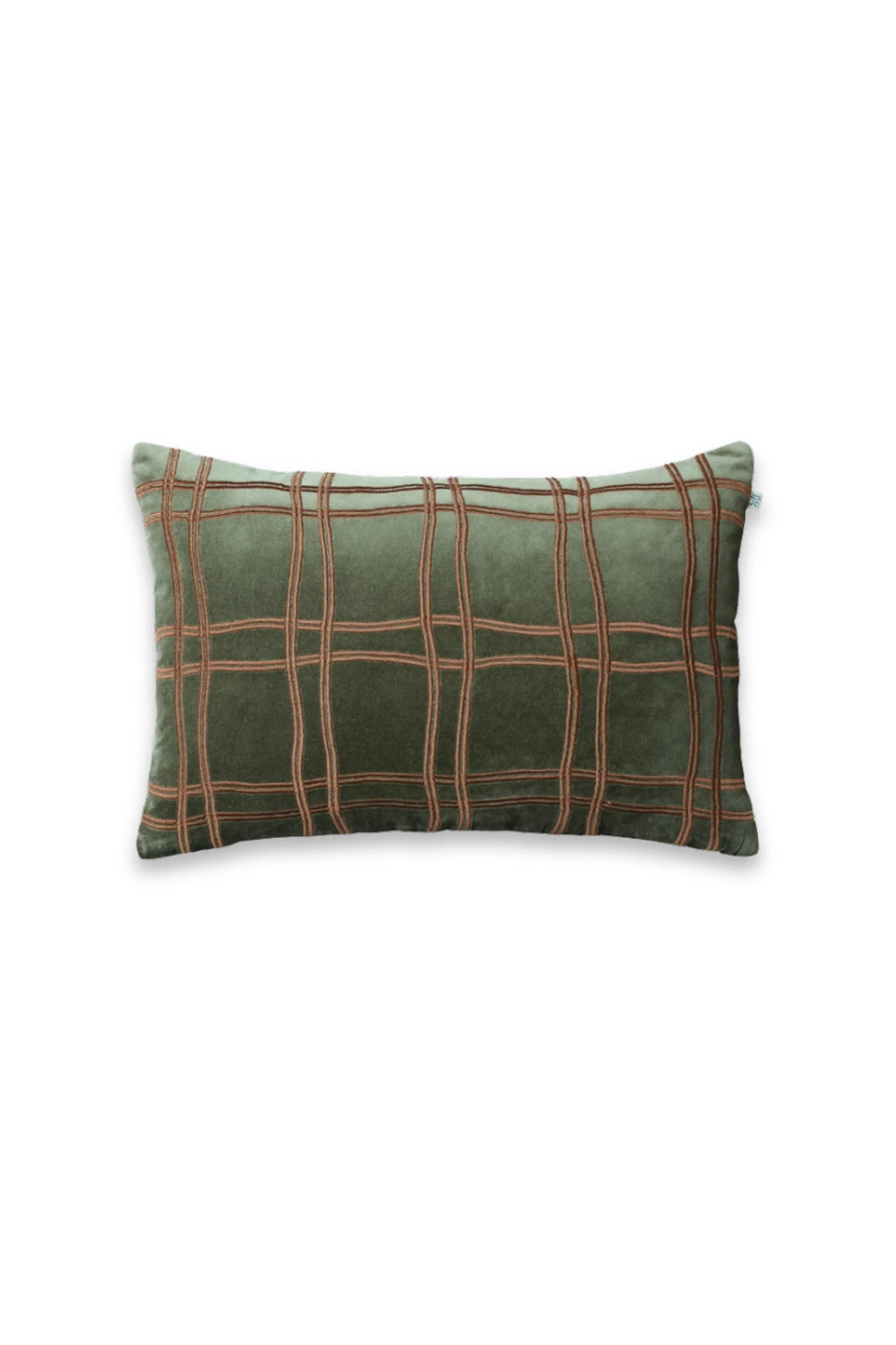 Tattersall Velvet Throw Pillow