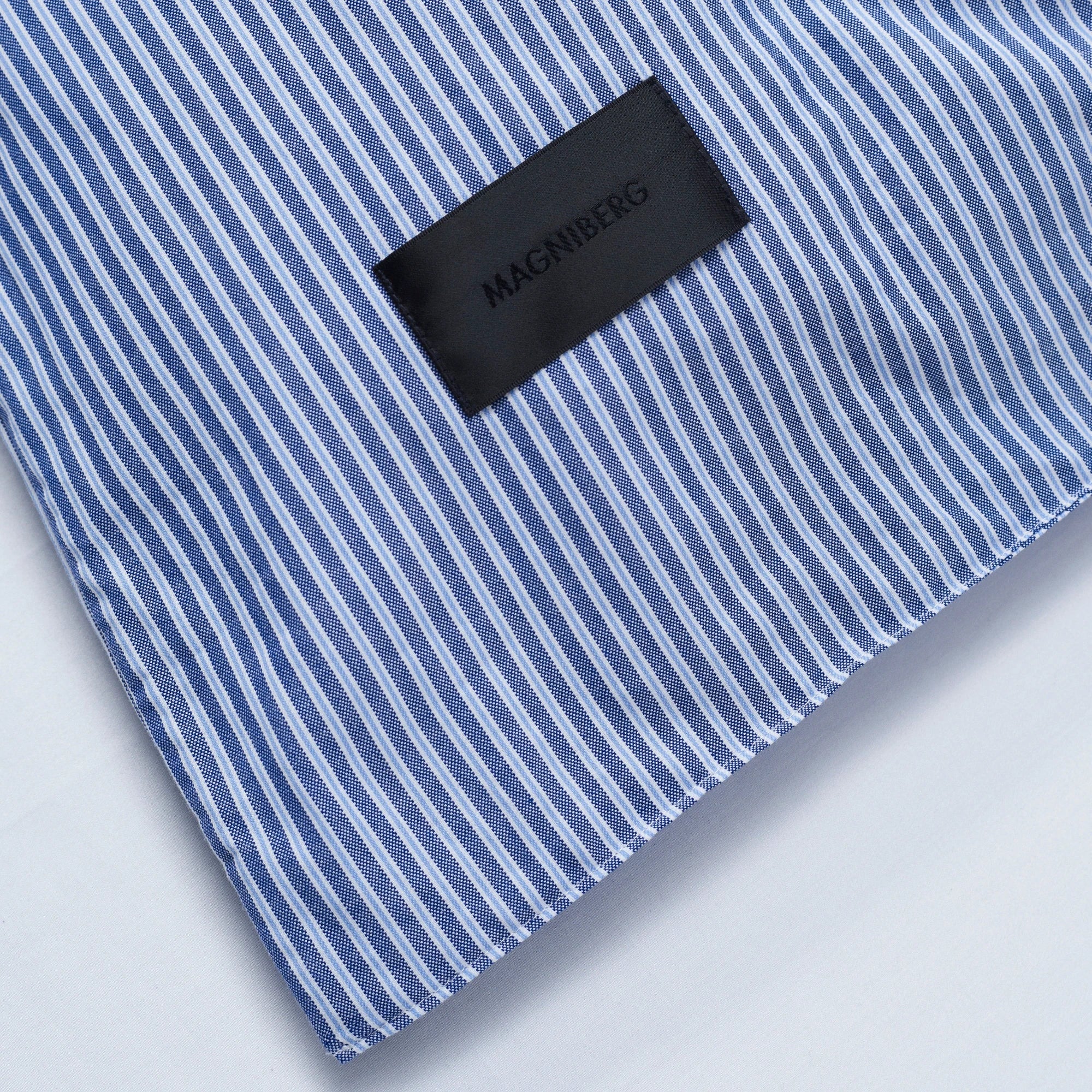 Wall Street Duvet Cover - Stripe Dark Blue Oxford - THAT COOL LIVING