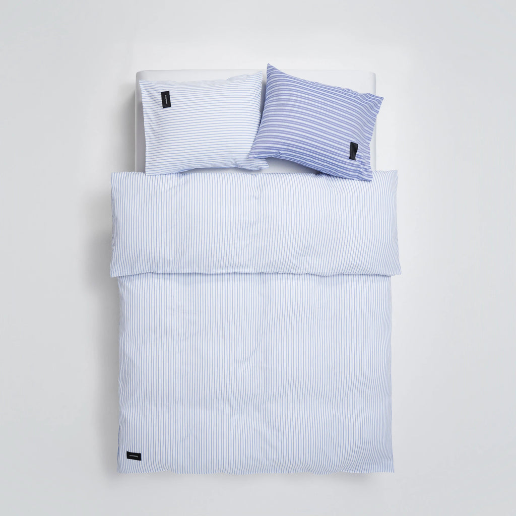 Wall Street Duvet Cover - Stripe White - THAT COOL LIVING