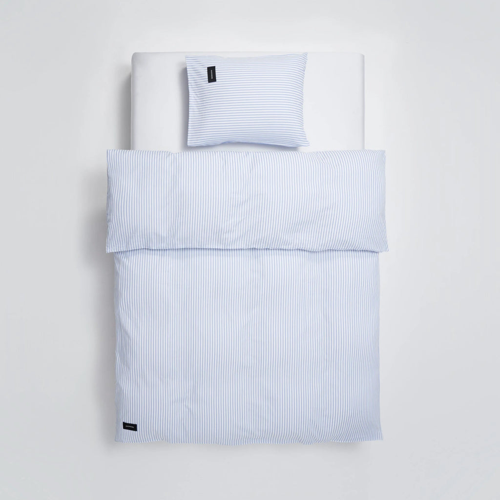 Wall Street Duvet Cover - Stripe White - THAT COOL LIVING