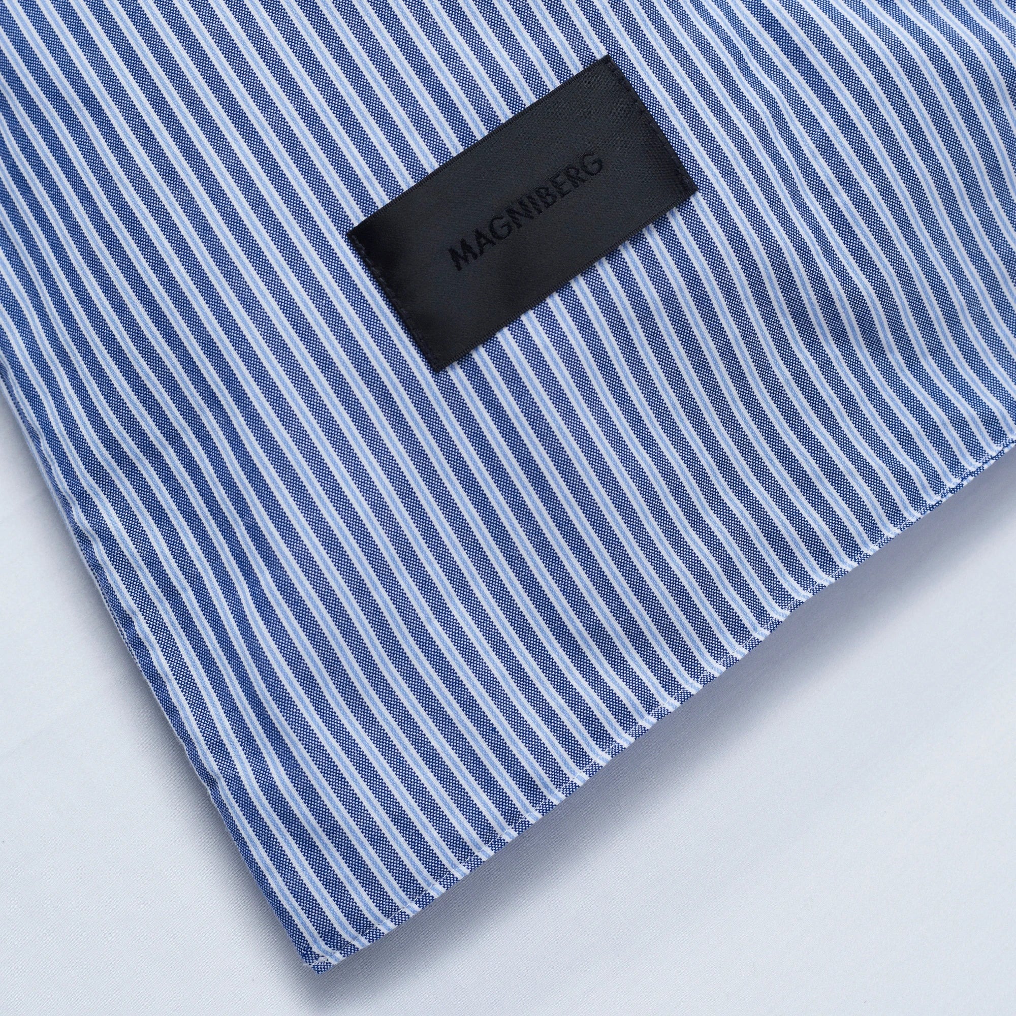Wall Street Pillow Case - Stripe Dark Blue - THAT COOL LIVING