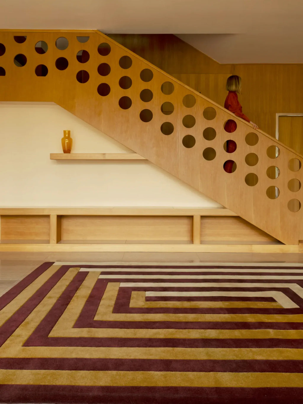 Teklan Labyrinth Wool Rug