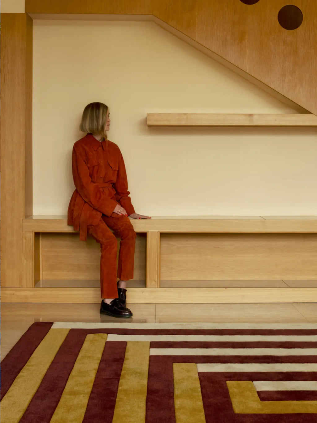 Teklan Labyrinth Wool Rug