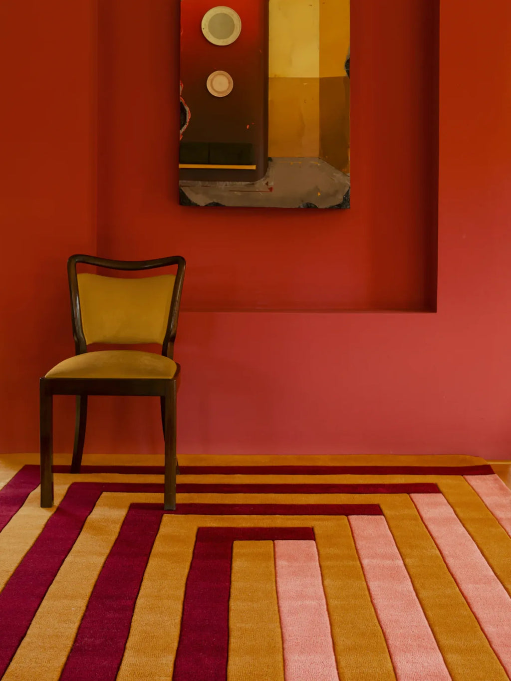 Teklan Labyrinth Wool Rug