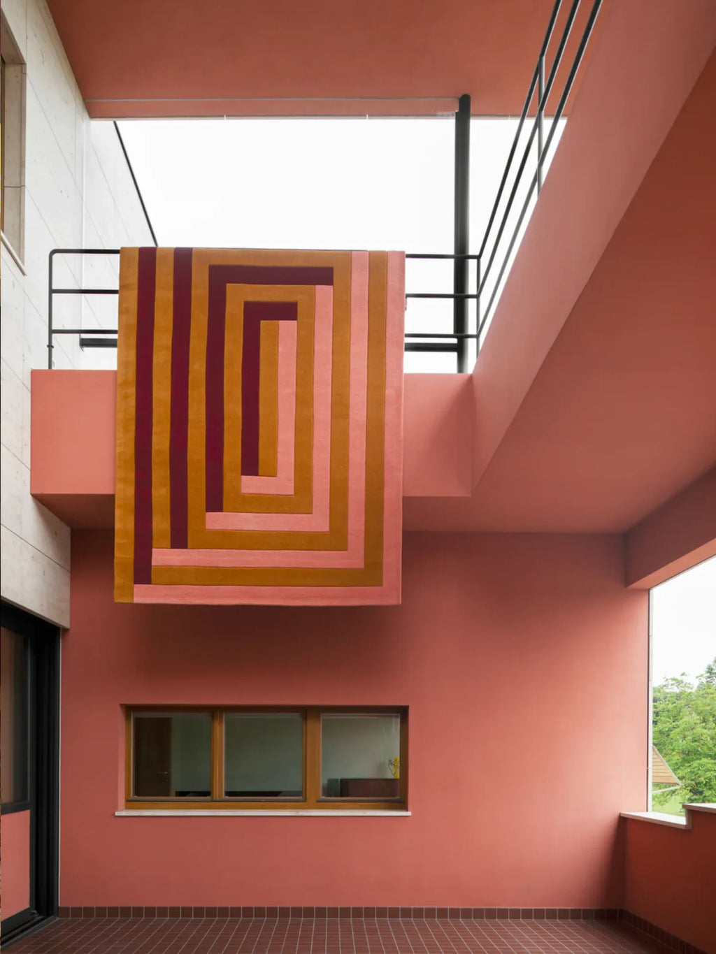 Teklan Labyrinth Wool Rug