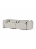 Gray sofa on a white background
