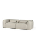 Beige sofa on a white background