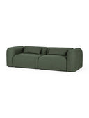 Green sofa on a white background