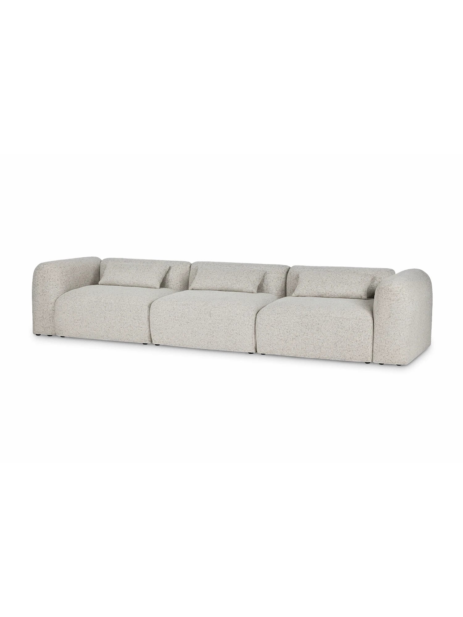 Light gray sofa on a white background