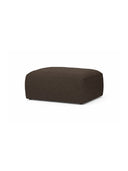 Brown ottoman on a white background