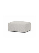 Gray ottoman on a white background