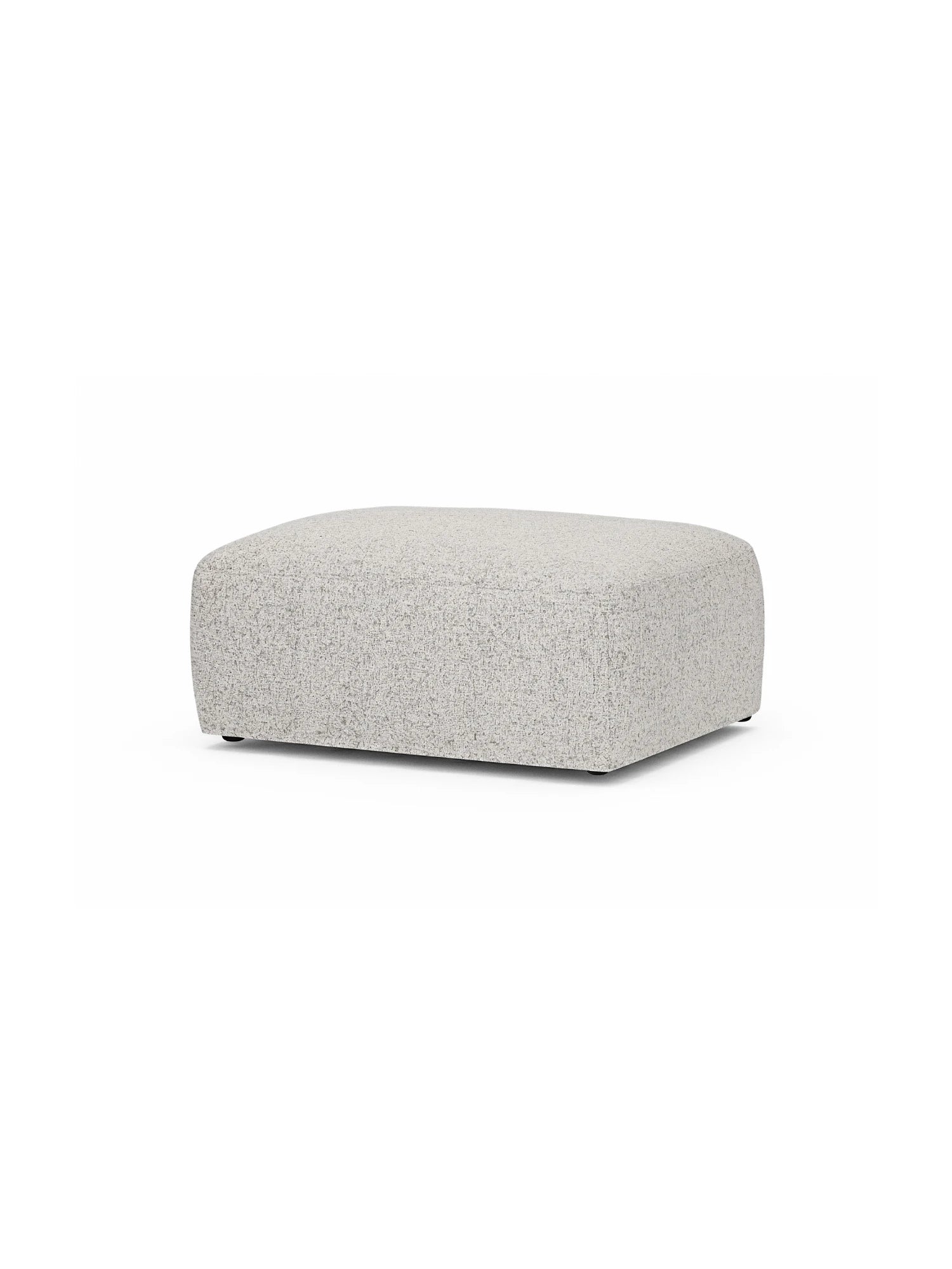 Gray ottoman on a white background