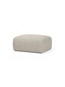 Beige ottoman on a white background