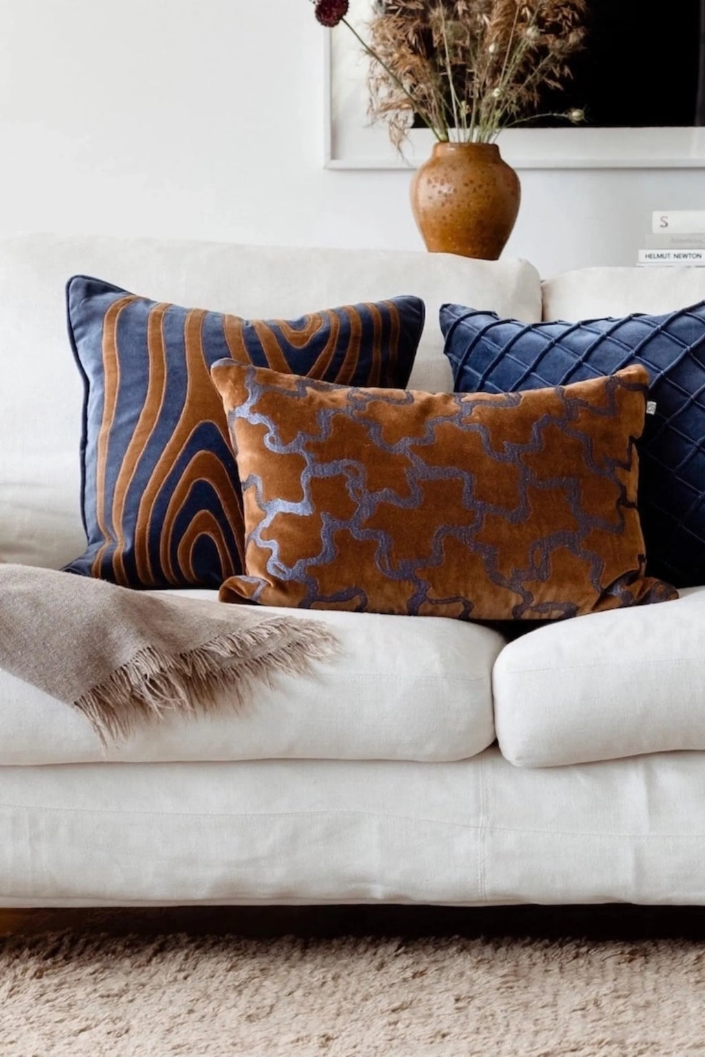 Mita Velvet Throw Pillow