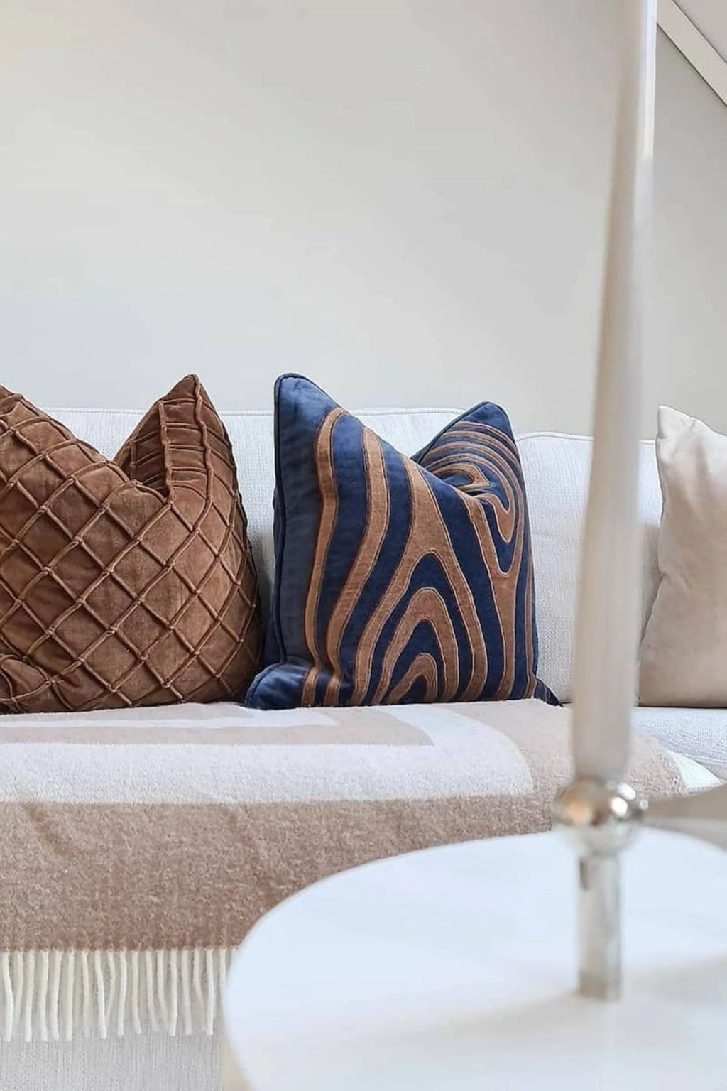 Mita Velvet Throw Pillow