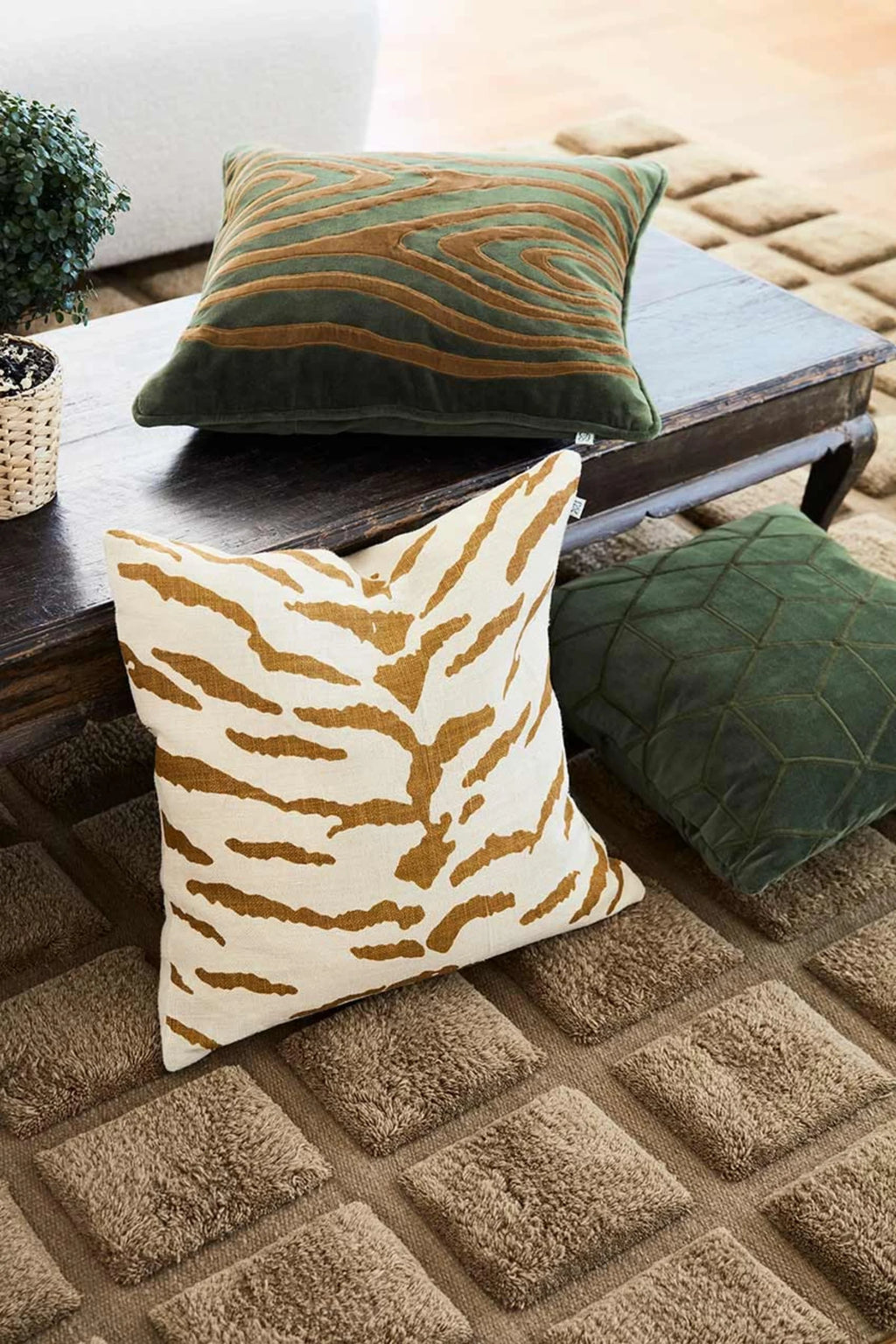 Mita Velvet Throw Pillow