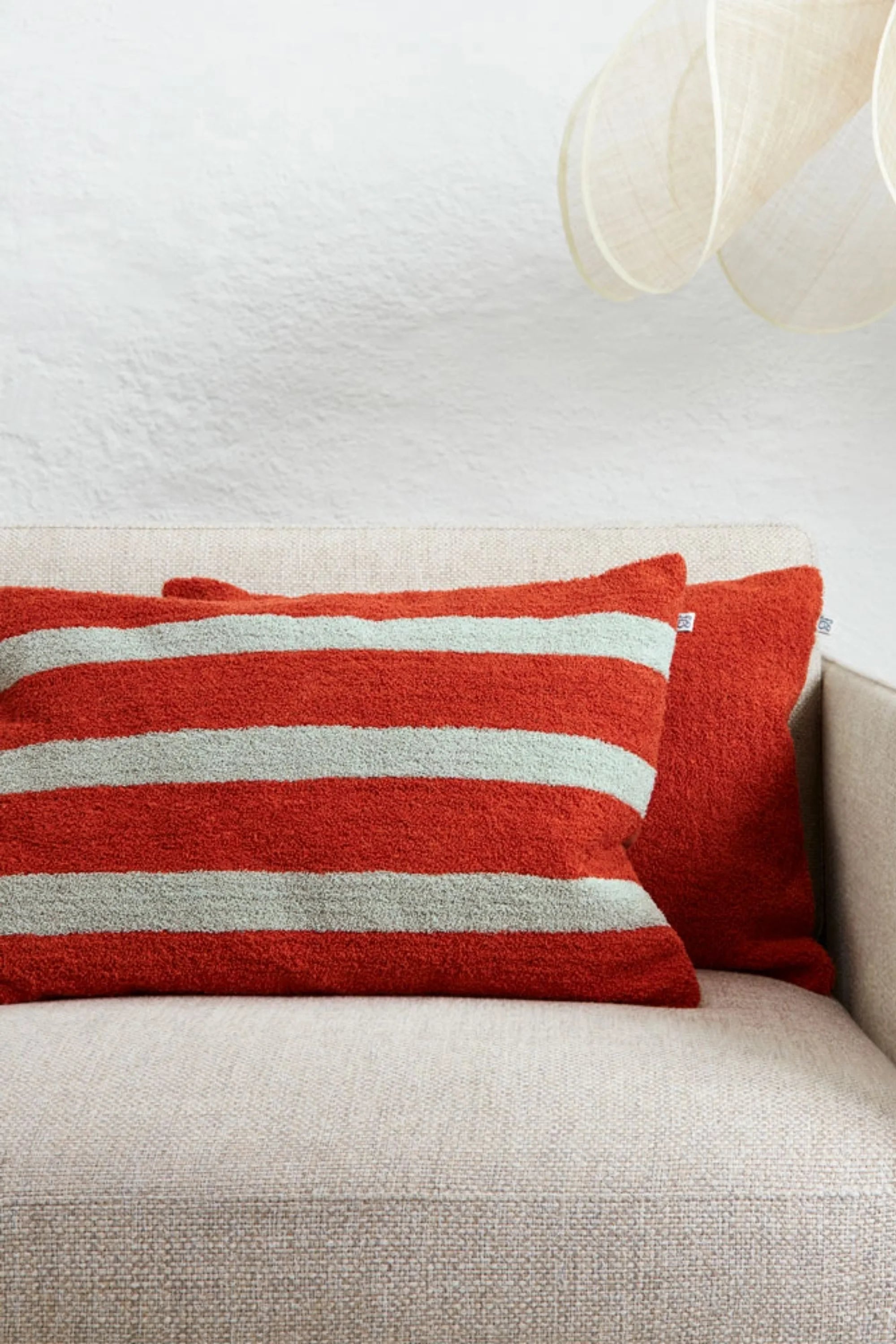 Stripe Boucle Throw Pillow