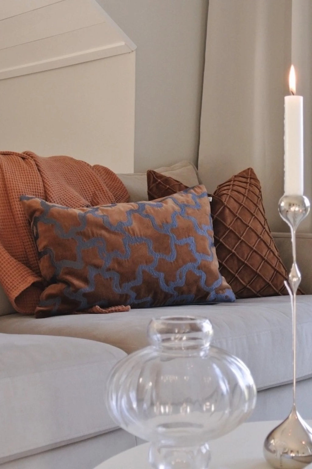 Chand Velvet Throw Pillow