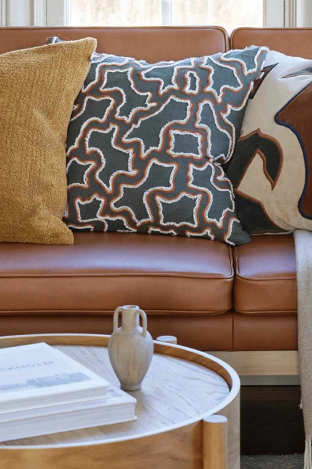 Kamal Linen Throw Pillow