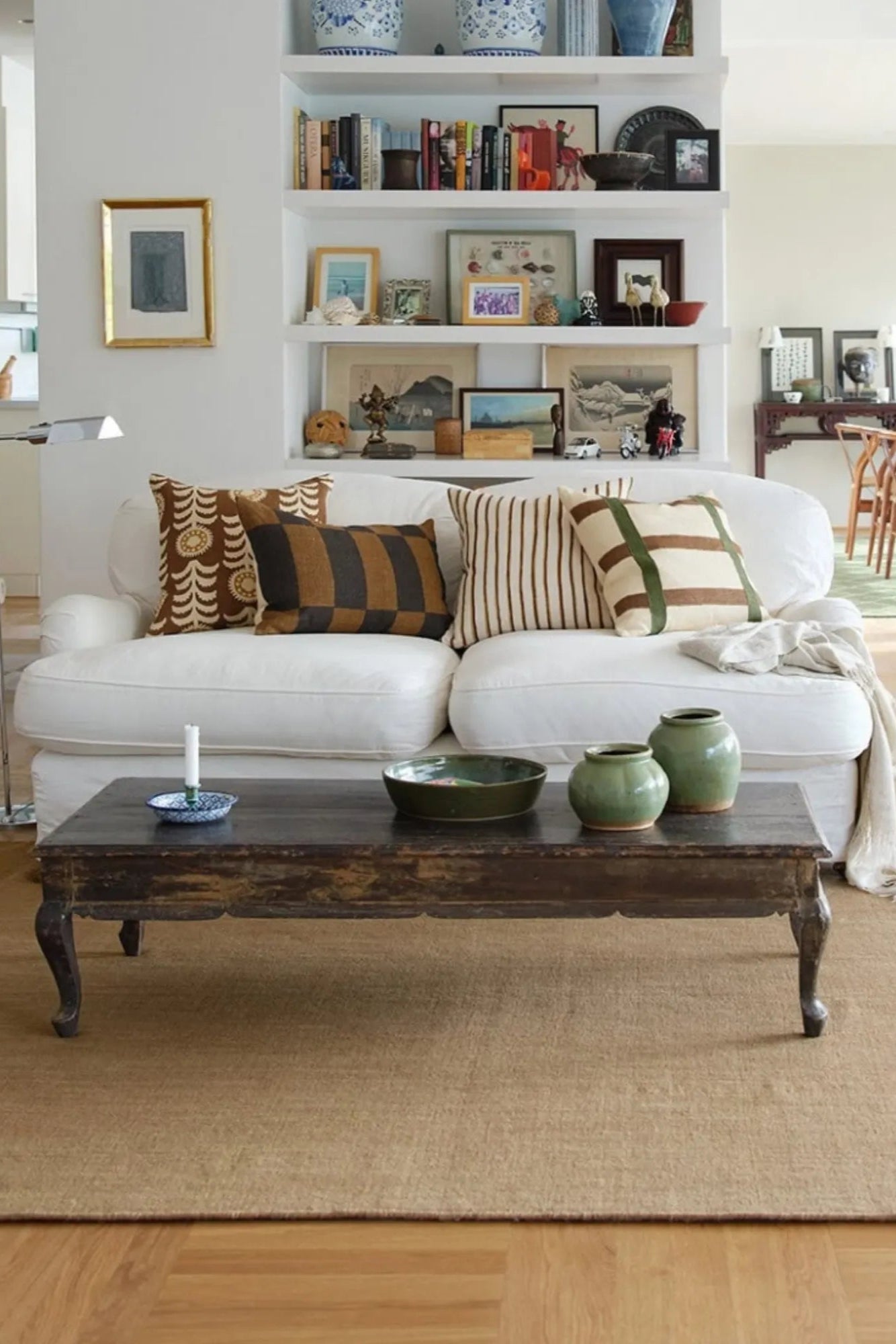 Soft and stylish Kiran Linen Cushion Pillow featuring a desert-inspired design