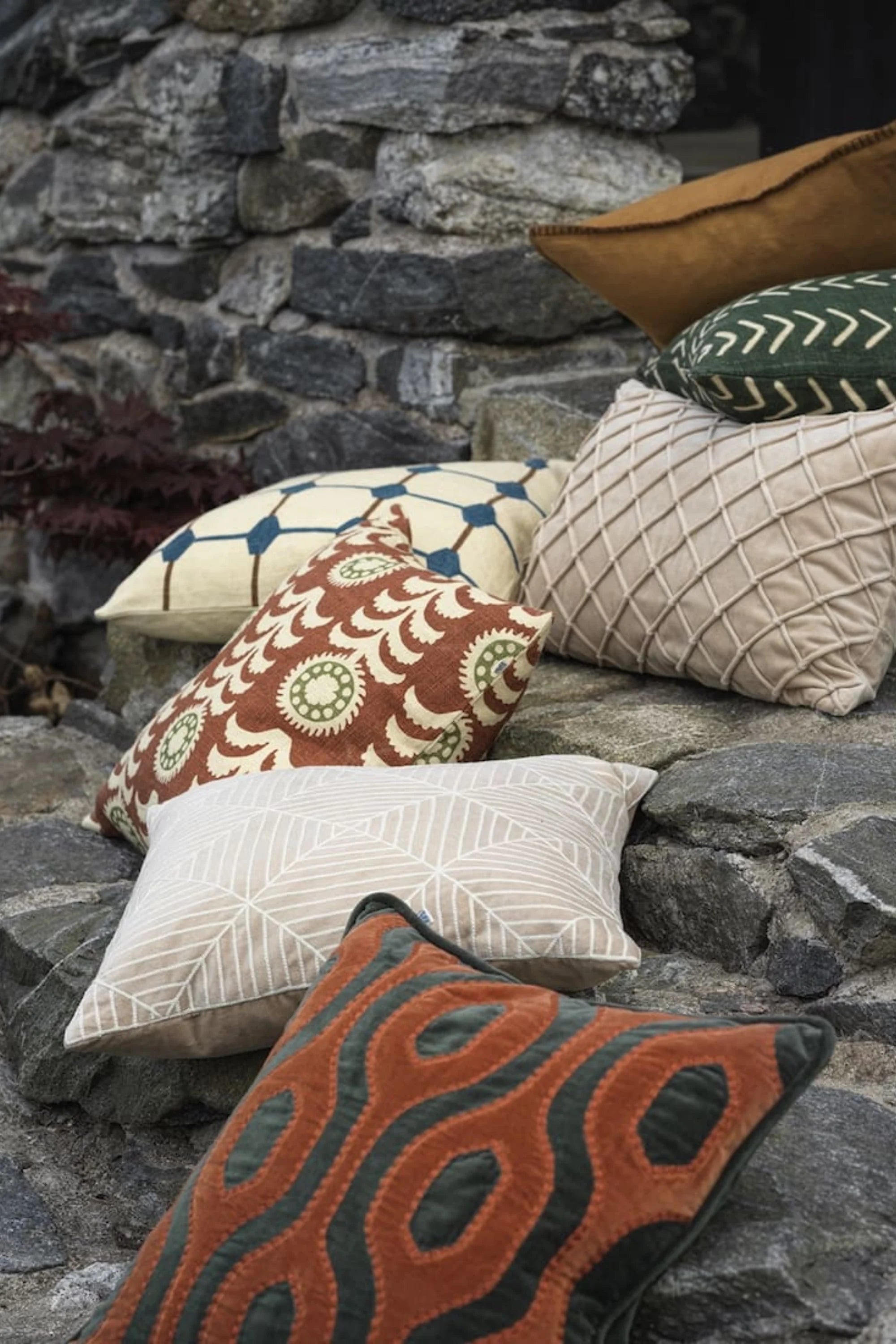 Varanasi Velvet Throw Pillow