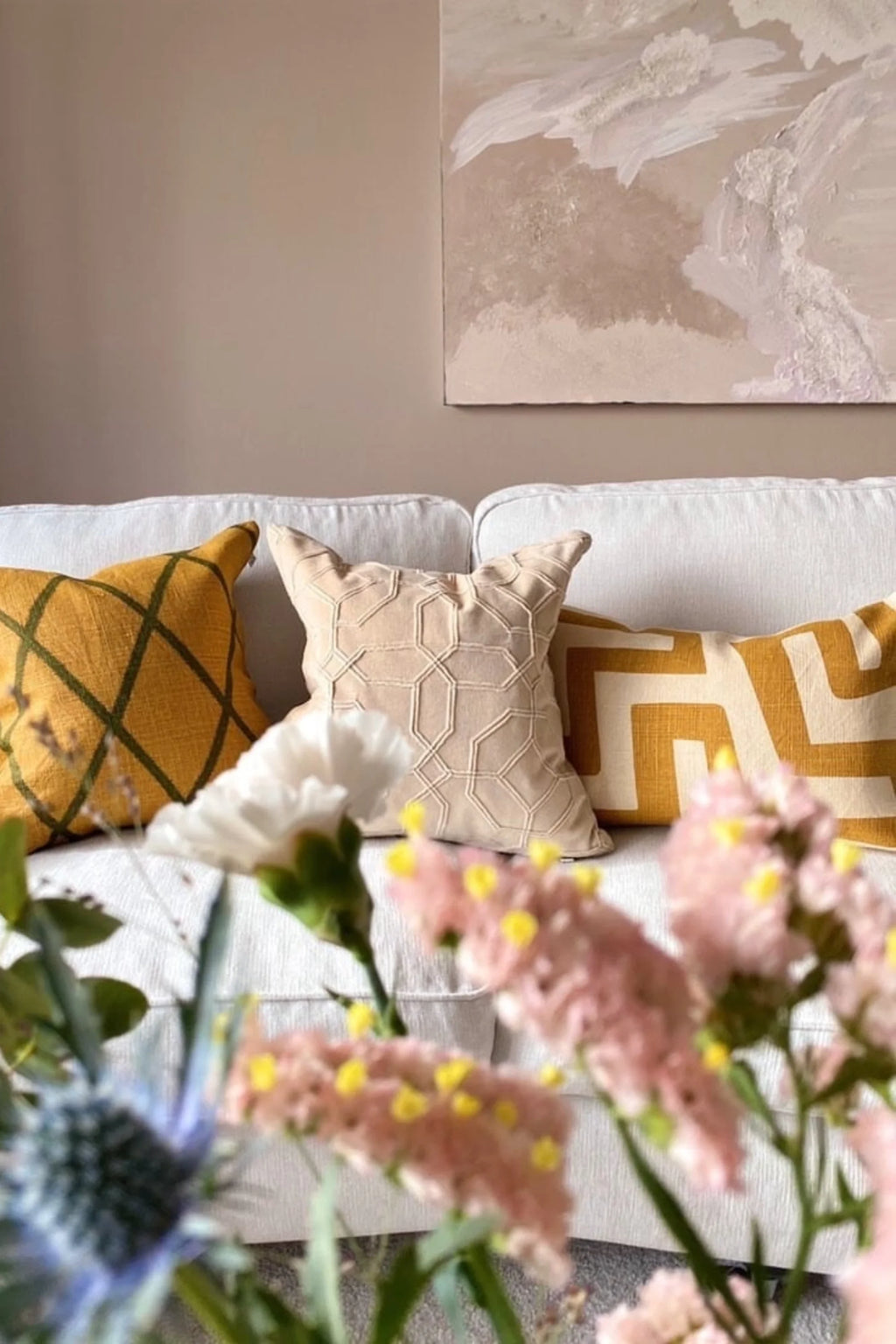 Nagra Linen Throw Pillow