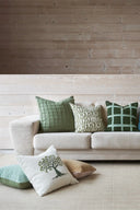 Check Boucle Throw Pillow